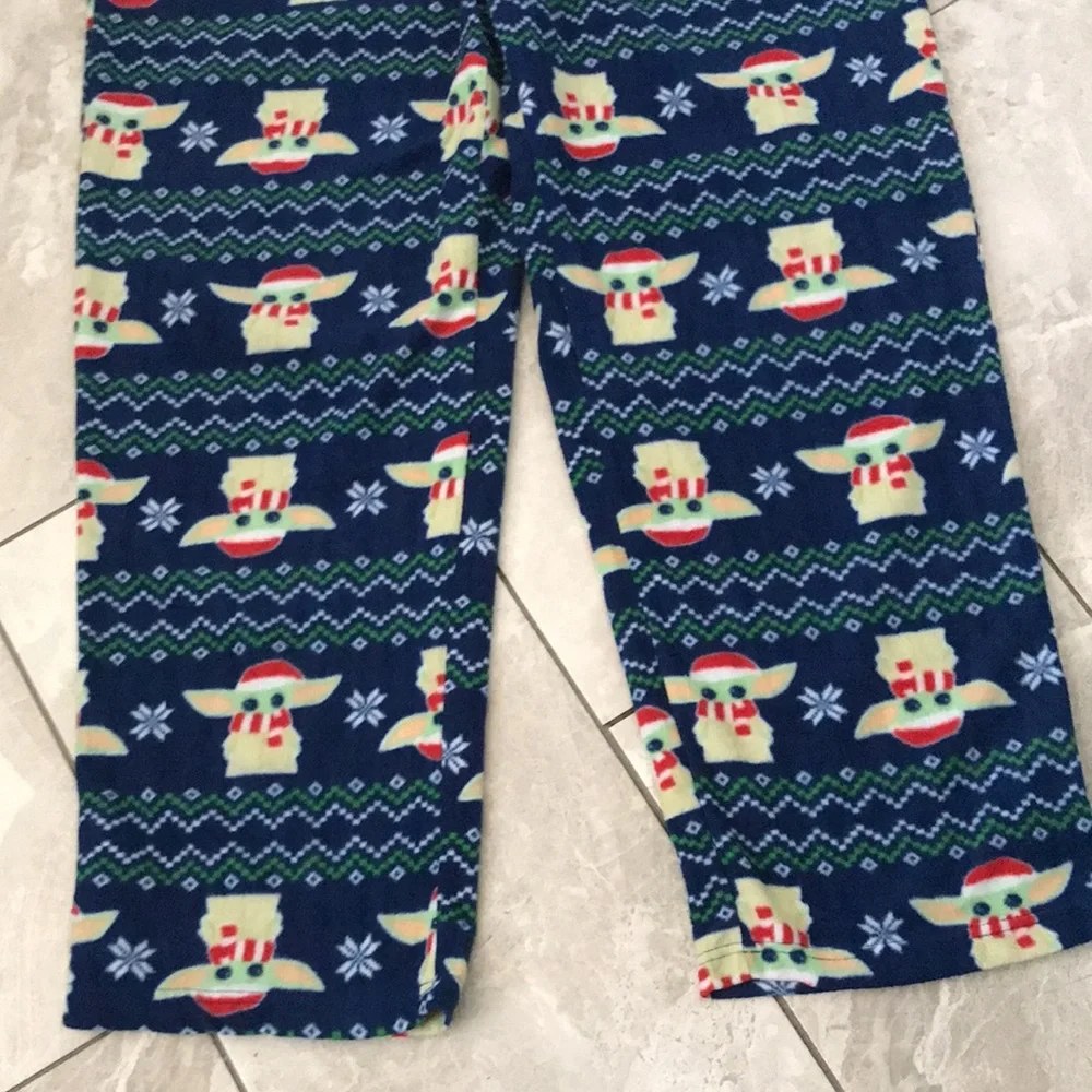 ❤️3X20 STAR WARS Mens Baby Yoda Christmas Pajamas Pants | XL